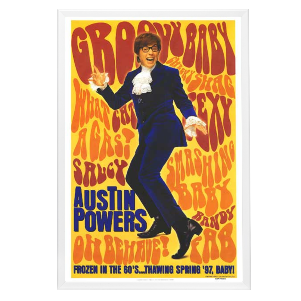 "Austin Powers: International Man Of Mystery" (1997) Framed Movie Poster