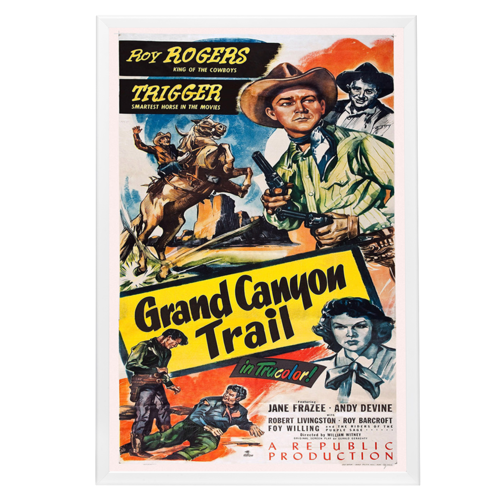 "Grand Canyon Trail" (1948) Framed Movie Poster