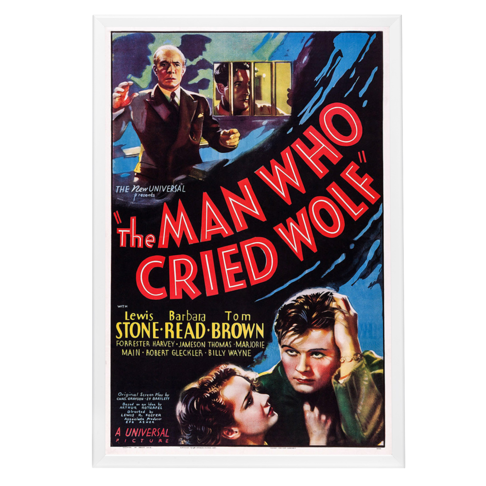 "Man Who Cried Wolf" (1937) Framed Movie Poster