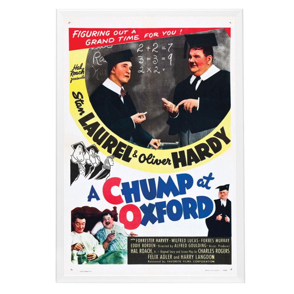 "Chump At Oxford" (1940) Framed Movie Poster