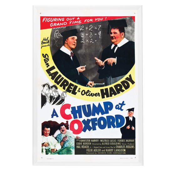 "Chump At Oxford" (1940) Framed Movie Poster