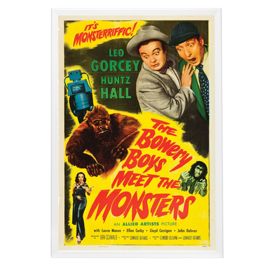 "Bowery Boys Meet The Monsters" (1954) Framed Movie Poster