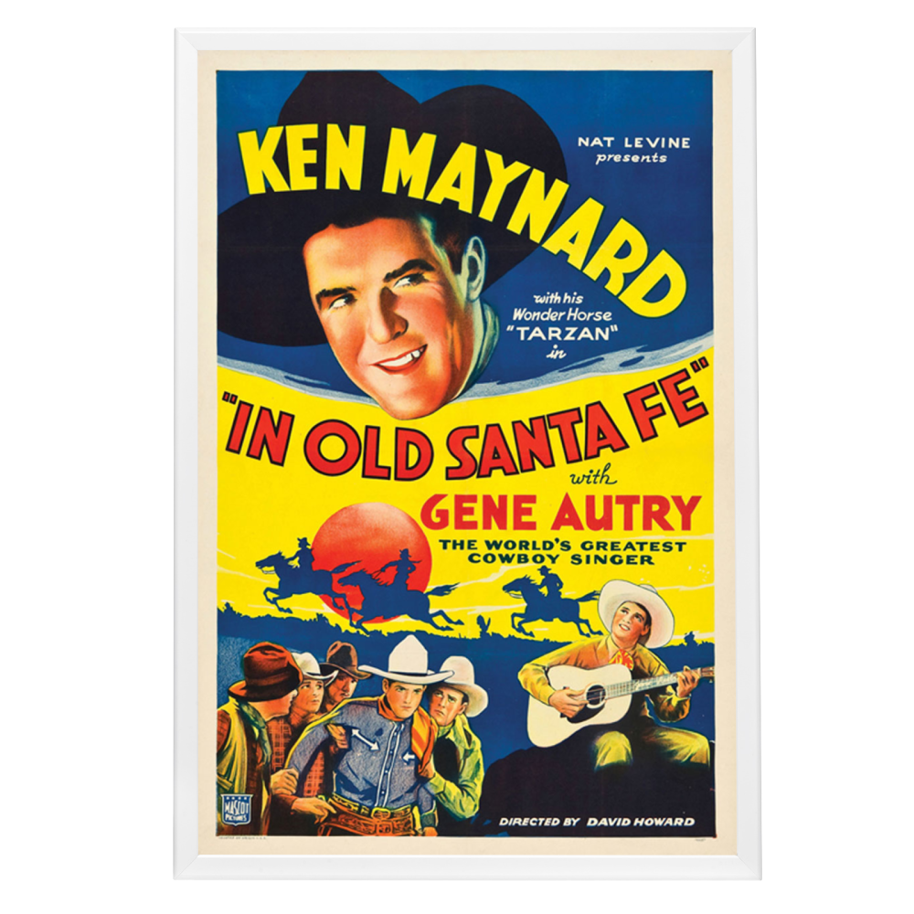 "In Old Santa Fe" (1934) Framed Movie Poster