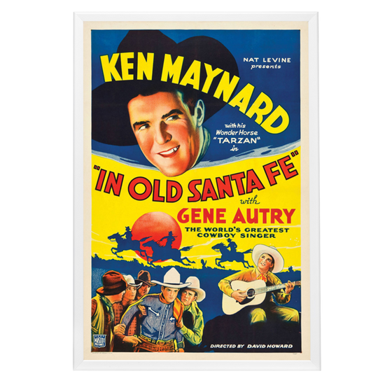 "In Old Santa Fe" (1934) Framed Movie Poster