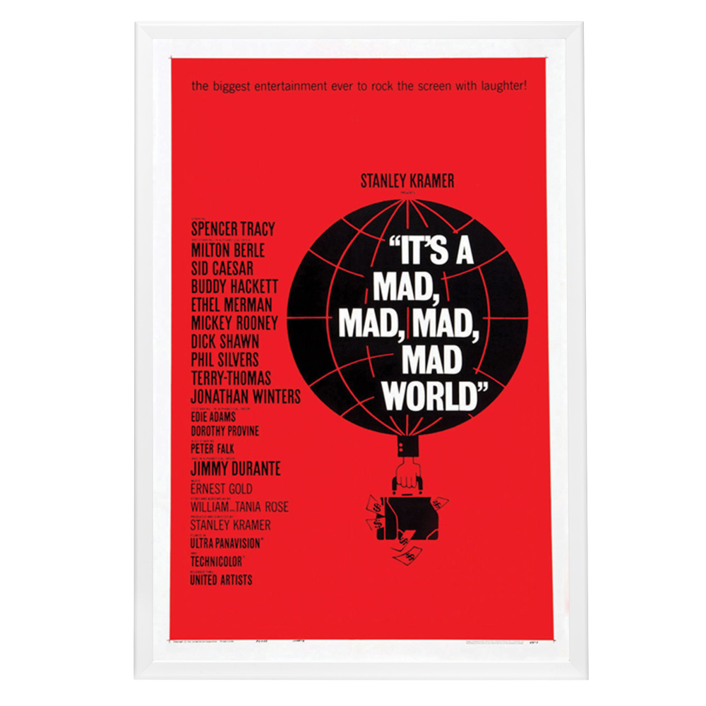 "It's A mad mad mad mad world" (1963) Framed Movie Poster