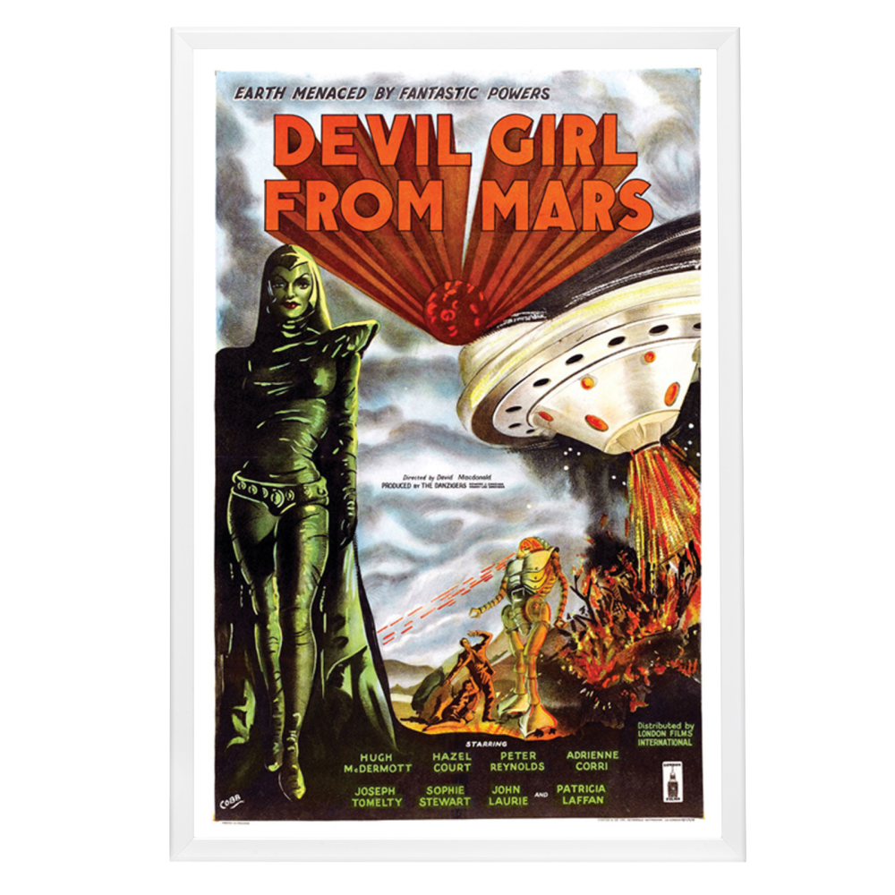 "Devil Girl From Mars" (1954) Framed Movie Poster