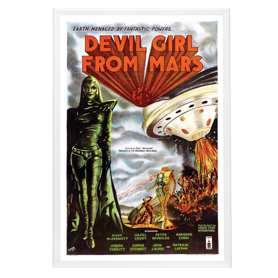 "Devil Girl From Mars" (1954) Framed Movie Poster