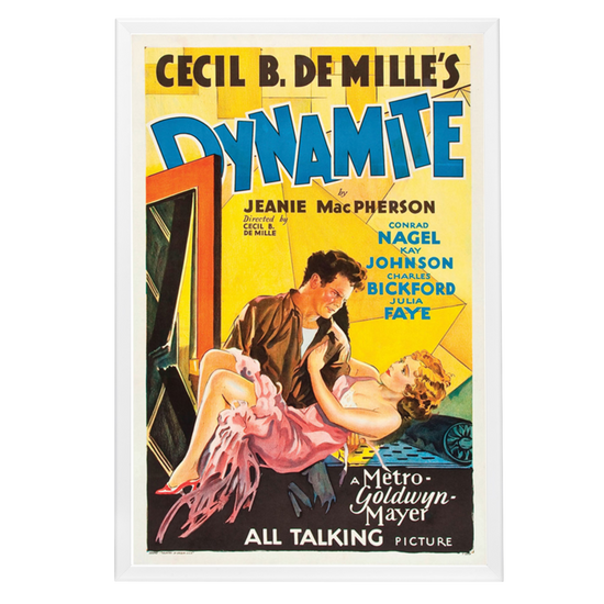 "Dynamite" (1929) Framed Movie Poster