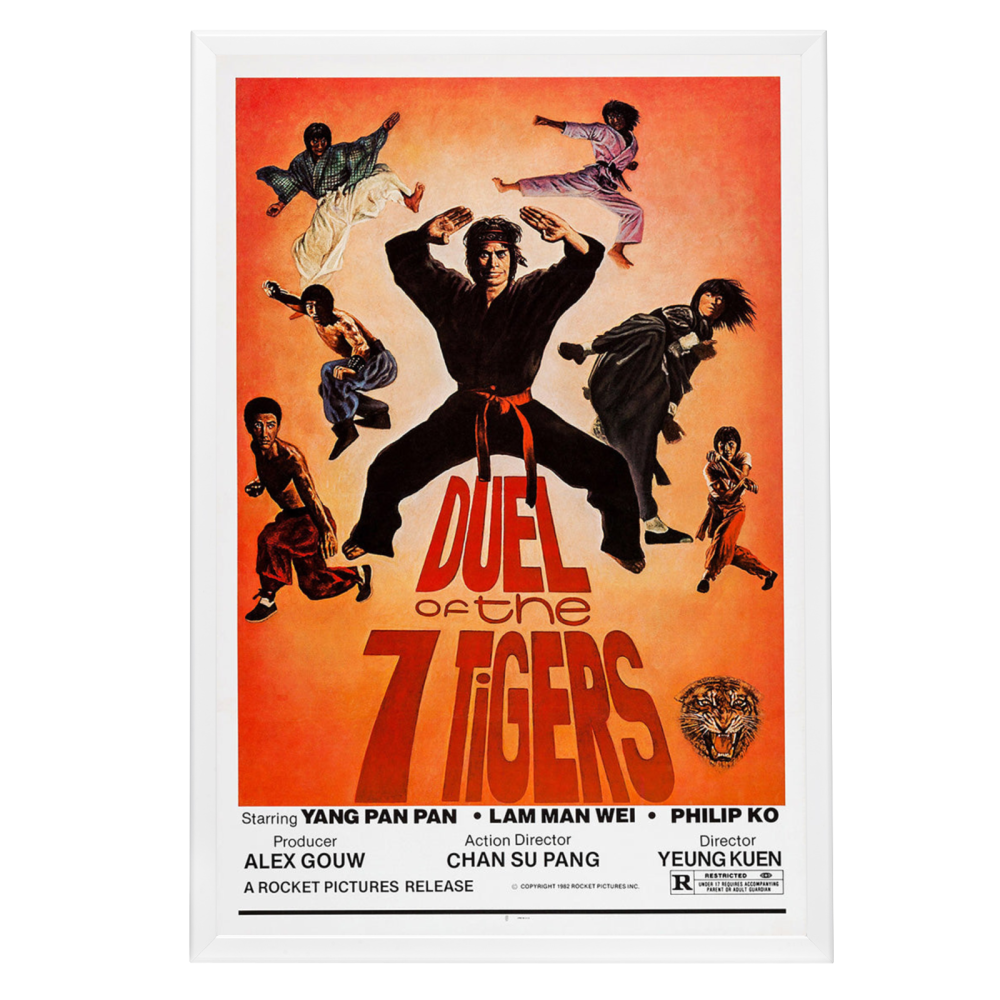 "Duel Of The 7 Tigers" (1979) Framed Movie Poster