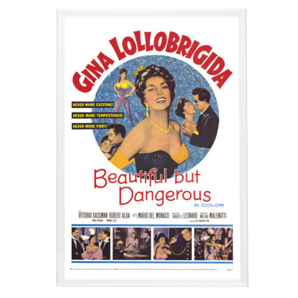 "Beautiful But Dangerous" (1957) Framed Movie Poster