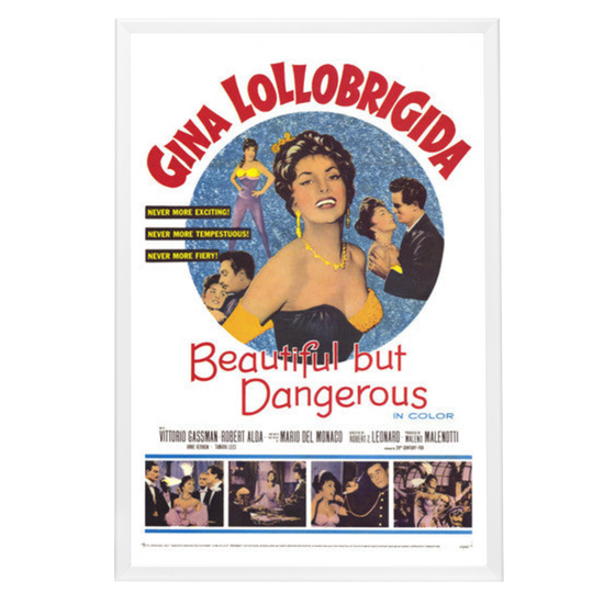 "Beautiful But Dangerous" (1957) Framed Movie Poster