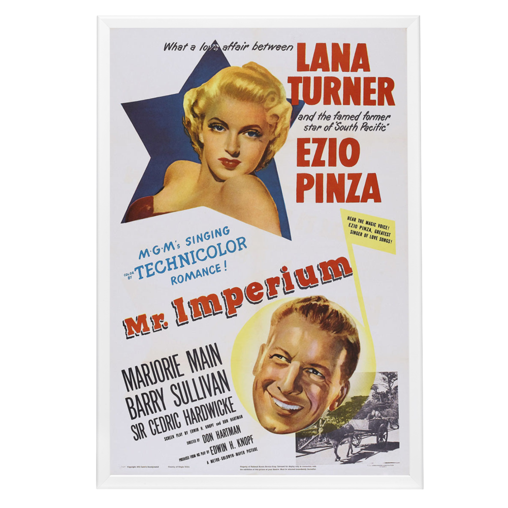 "Mr. Imperium" (1951) Framed Movie Poster