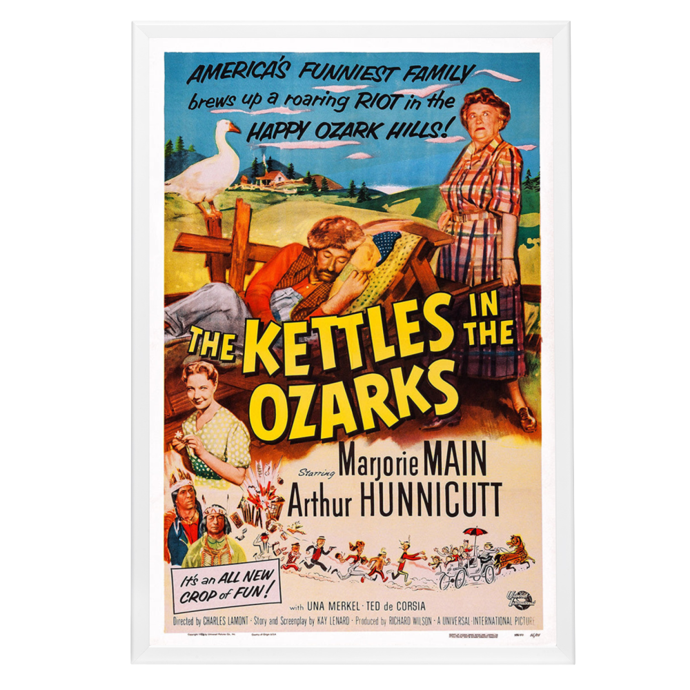 "Kettles In The Ozarks" (1956) Framed Movie Poster