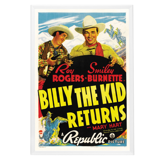 "Billy The Kid Returns" (1938) Framed Movie Poster