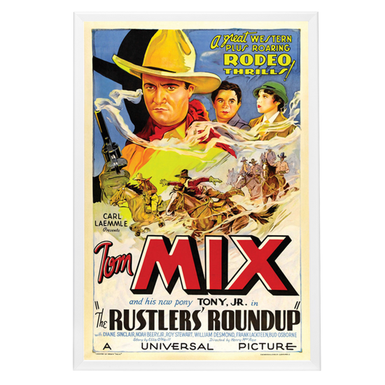 "Rustlers' Roundup" (1933) Framed Movie Poster