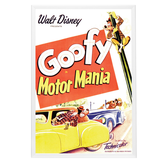 "Motor Mania" (1950) Framed Movie Poster