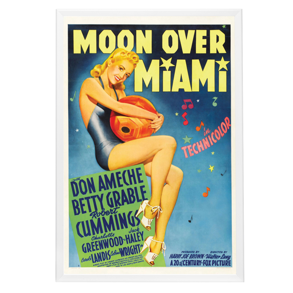 "Moon Over Miami" (1941) Framed Movie Poster