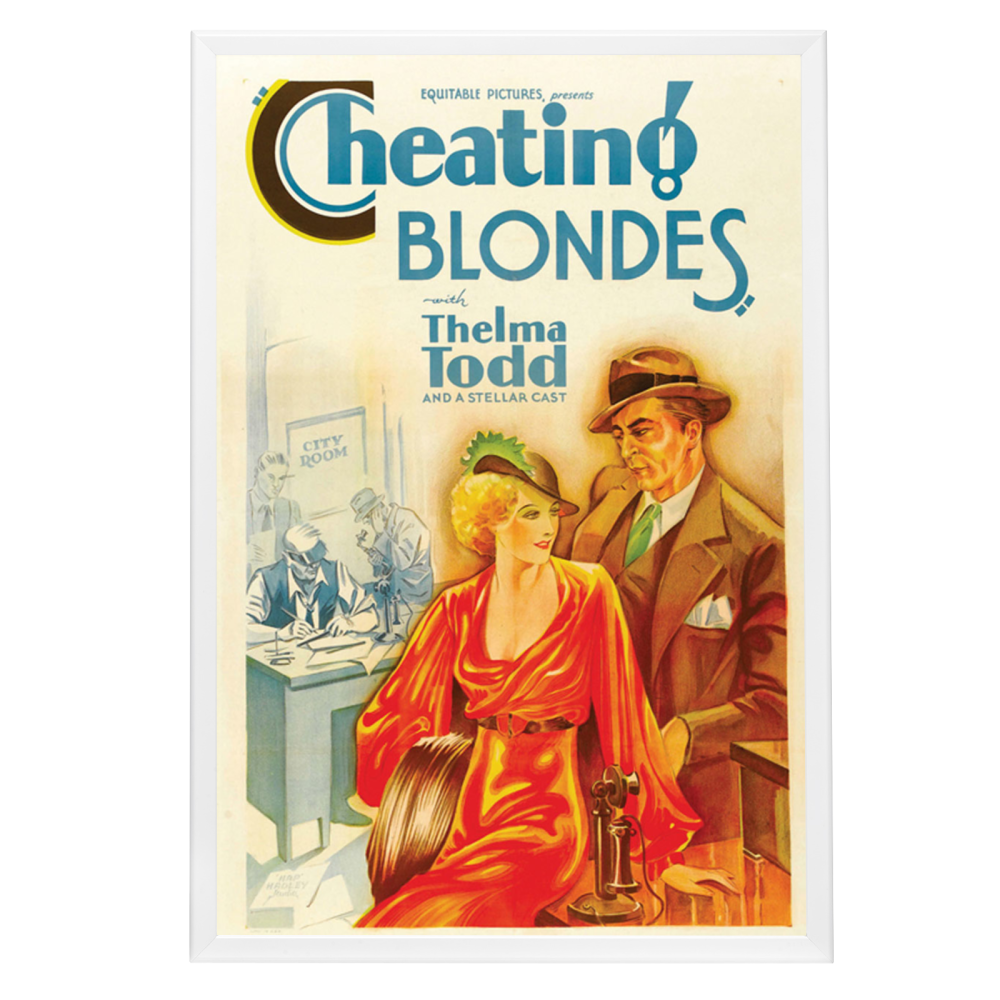 "Cheating Blondes" (1933) Framed Movie Poster