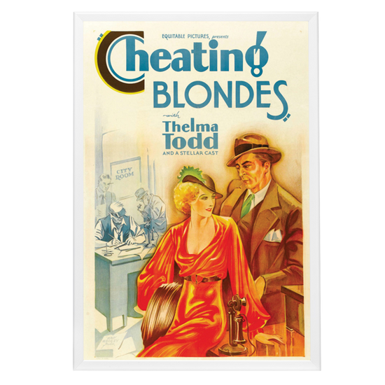 "Cheating Blondes" (1933) Framed Movie Poster