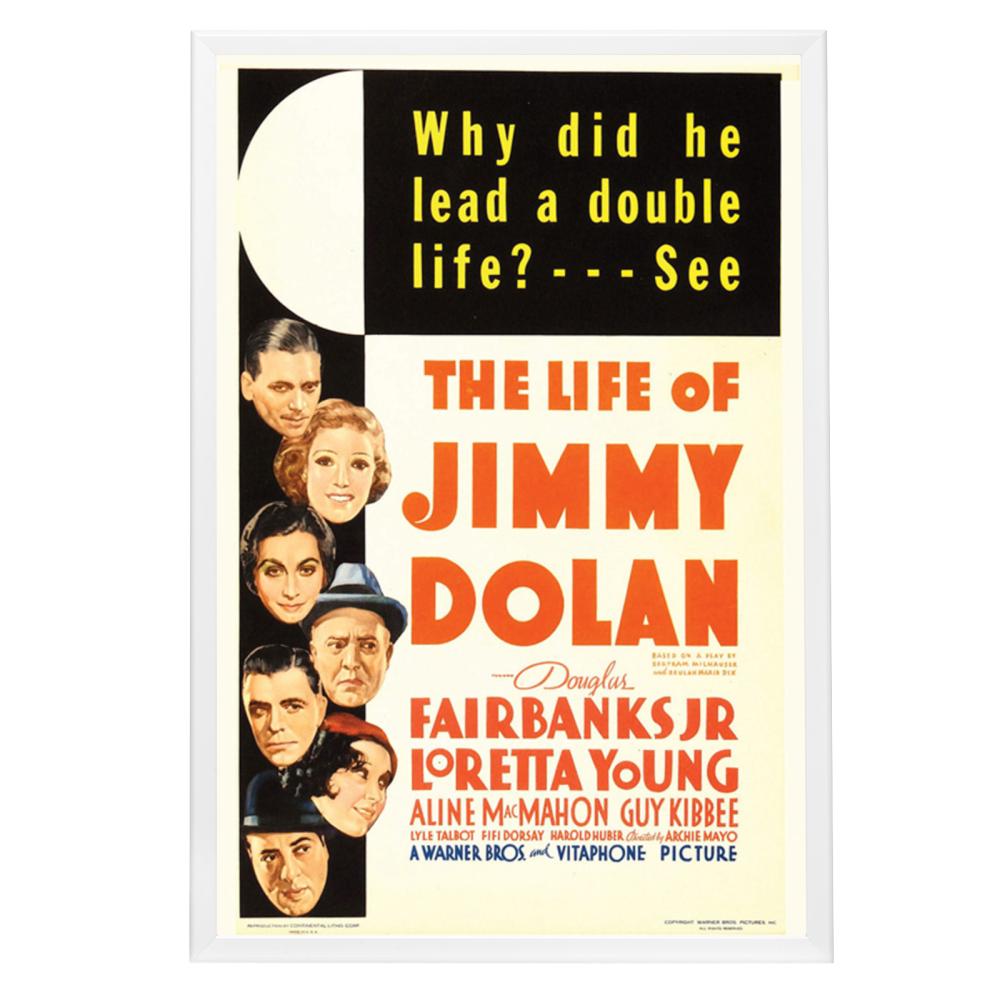 "Life Of Jimmy Dolan" (1933) Framed Movie Poster