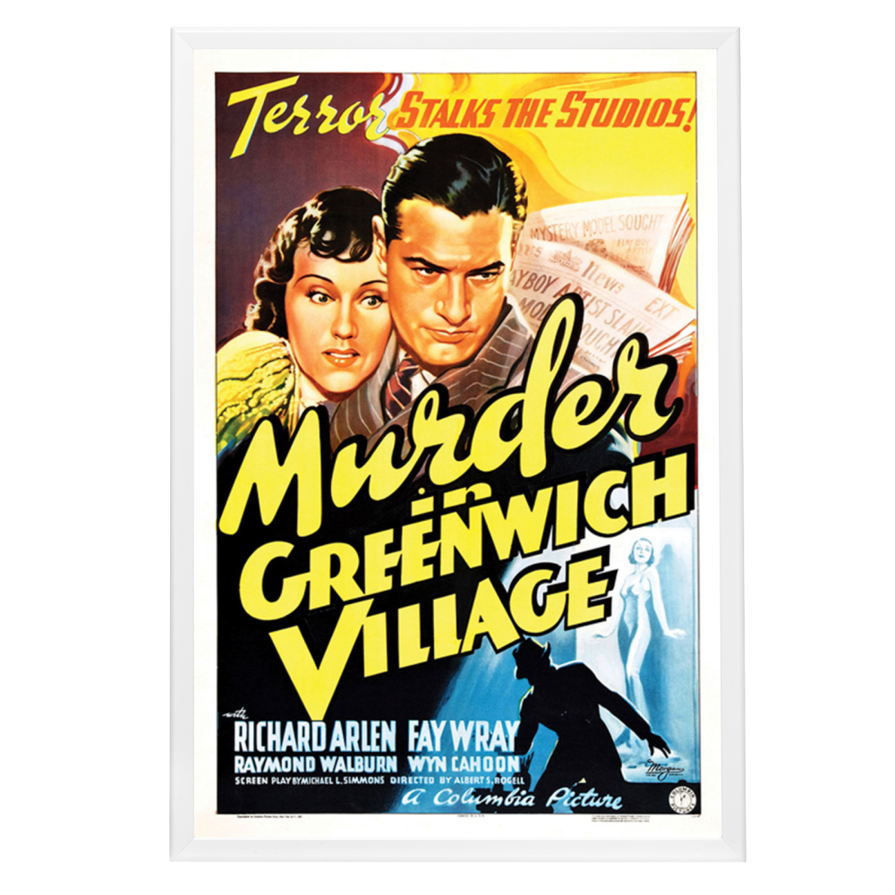 "Murder In Greenwich VIllage" (1937) Framed Movie Poster