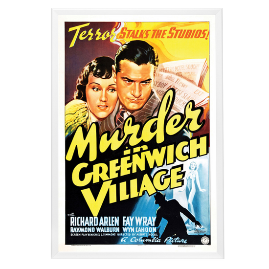 "Murder In Greenwich VIllage" (1937) Framed Movie Poster