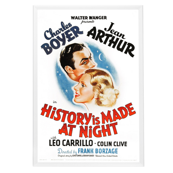 "History Is Made At Night" (1937) Framed Movie Poster