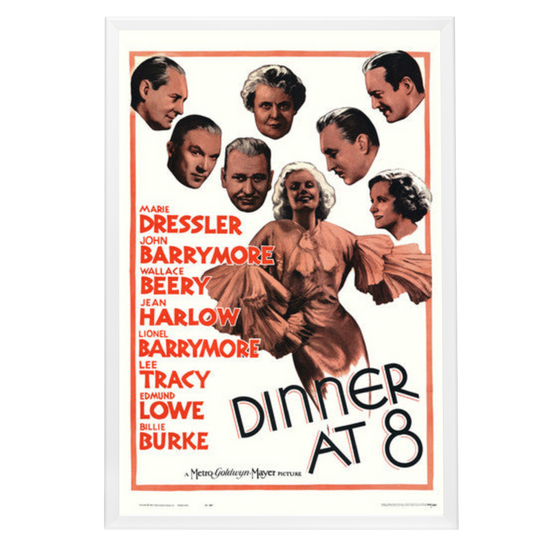 "Dinner at Eight" (1933) Framed Movie Poster