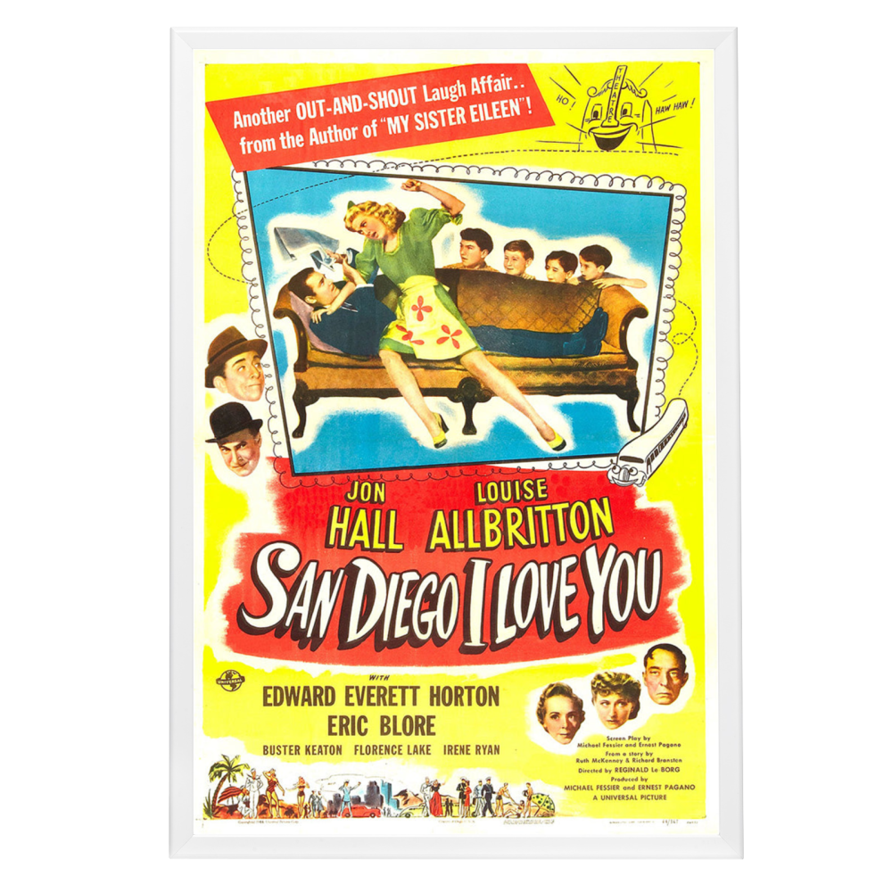 "San Diego I Love You" (1944) Framed Movie Poster