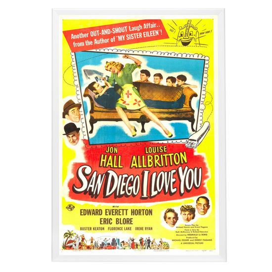 "San Diego I Love You" (1944) Framed Movie Poster