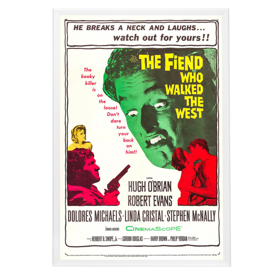 "Fiend Who Walked The West" (1958) Framed Movie Poster