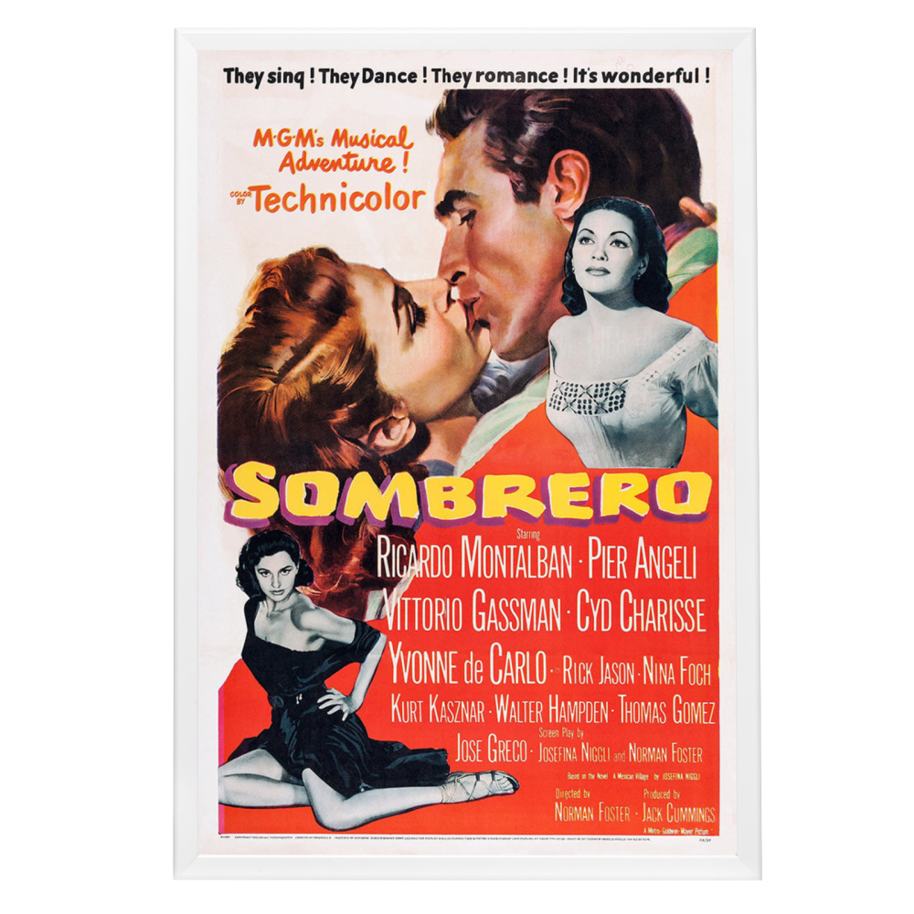 "Sombrero" (1953) Framed Movie Poster