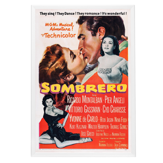 "Sombrero" (1953) Framed Movie Poster