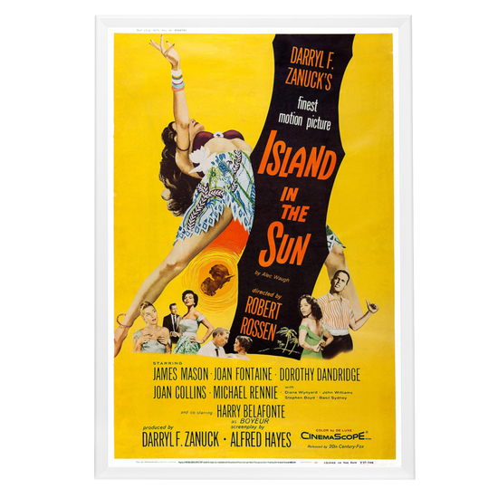 "Island In The Sun" (1957) Framed Movie Poster