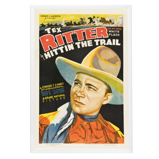 "Hittin' The Trail" (1937) Framed Movie Poster