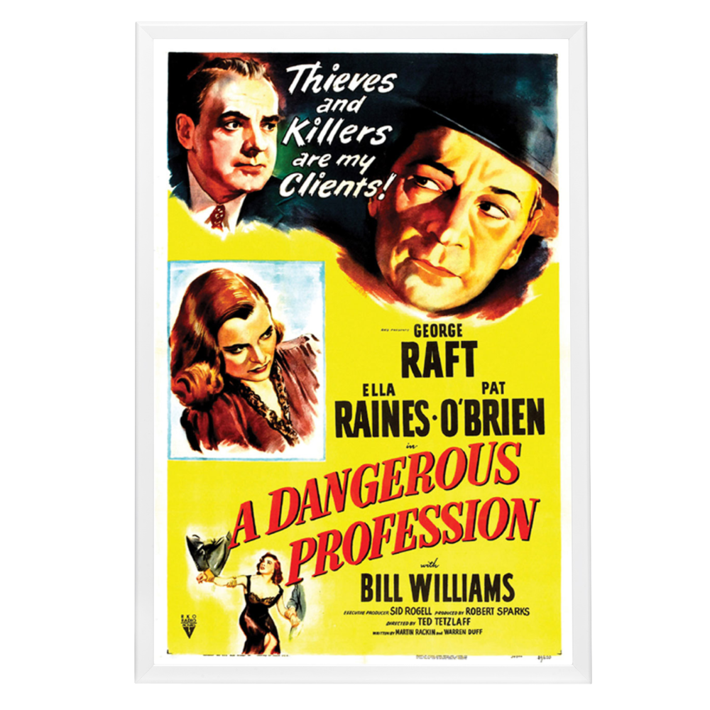 "Dangerous Profession" (1949) Framed Movie Poster