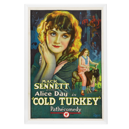 "Cold Turkey" (1925) Framed Movie Poster