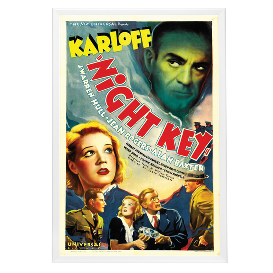 "Night Key" (1937) Framed Movie Poster