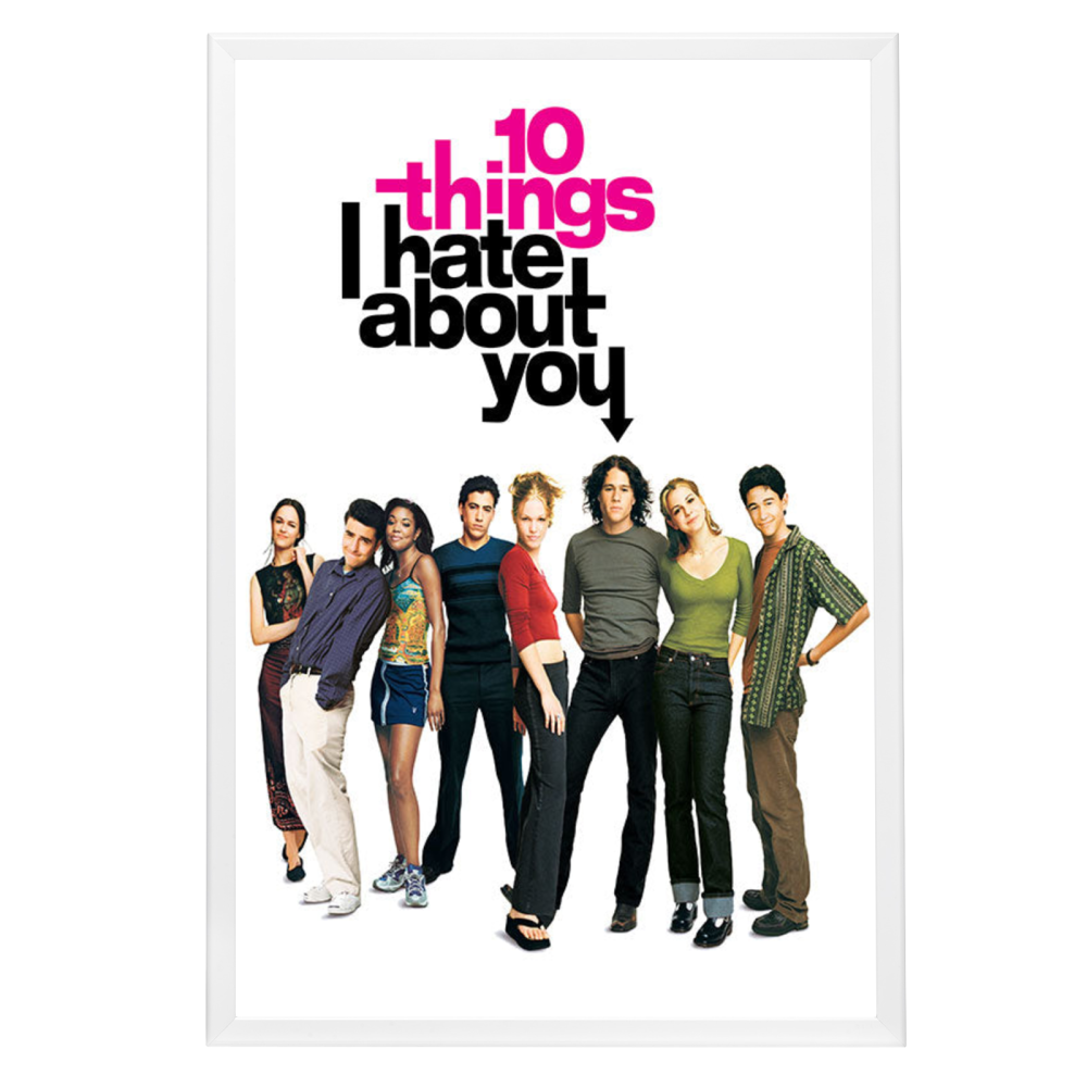 "10 Things I Hate About You" (1999) Framed Movie Poster