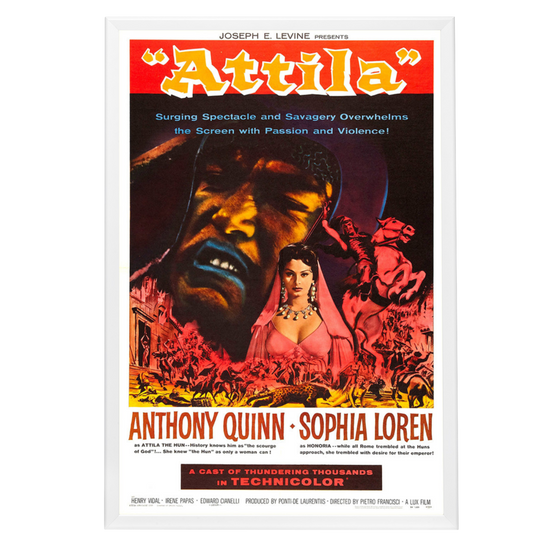 "Attila" (1958) Framed Movie Poster