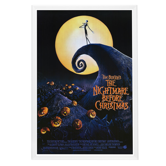 "Nightmare Before Christmas" (1993) Framed Movie Poster