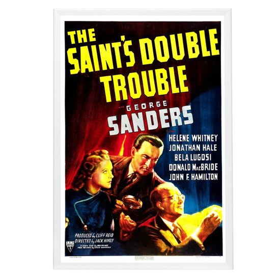 "Saint's Double Trouble" (1940) Framed Movie Poster