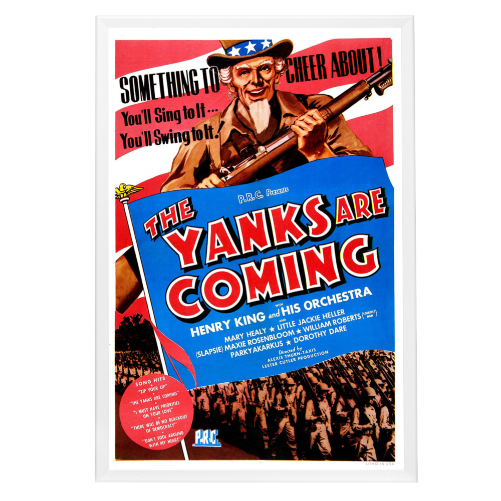 "Yanks Are Coming" (1942) Framed Movie Poster