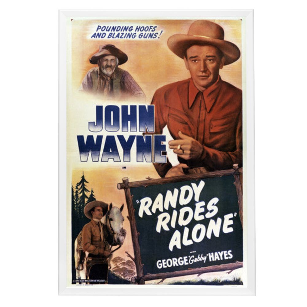 "Randy Rides Alone" (1934) Framed Movie Poster