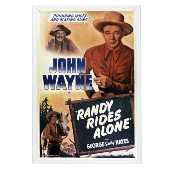 "Randy Rides Alone" (1934) Framed Movie Poster