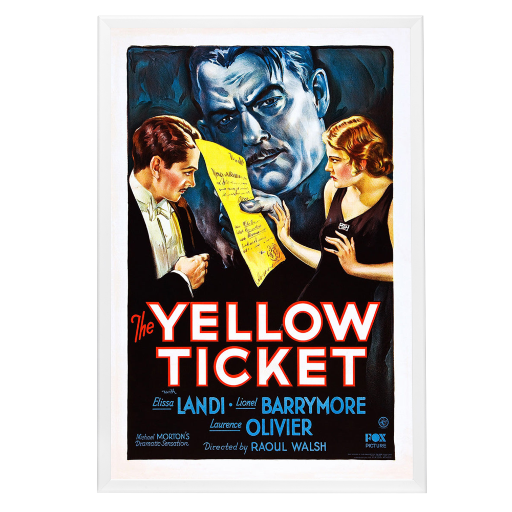 "Yellow Ticket" (1931) Framed Movie Poster