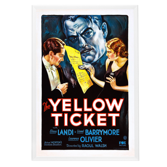 "Yellow Ticket" (1931) Framed Movie Poster