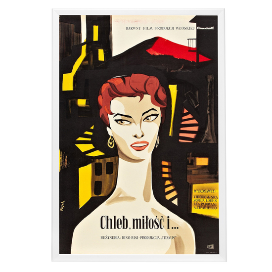 "Scandal In Sorrento (Polish)" (1955) Framed Movie Poster