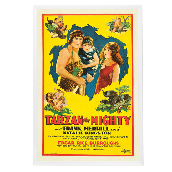"Tarzan The Mighty" (1928) Framed Movie Poster