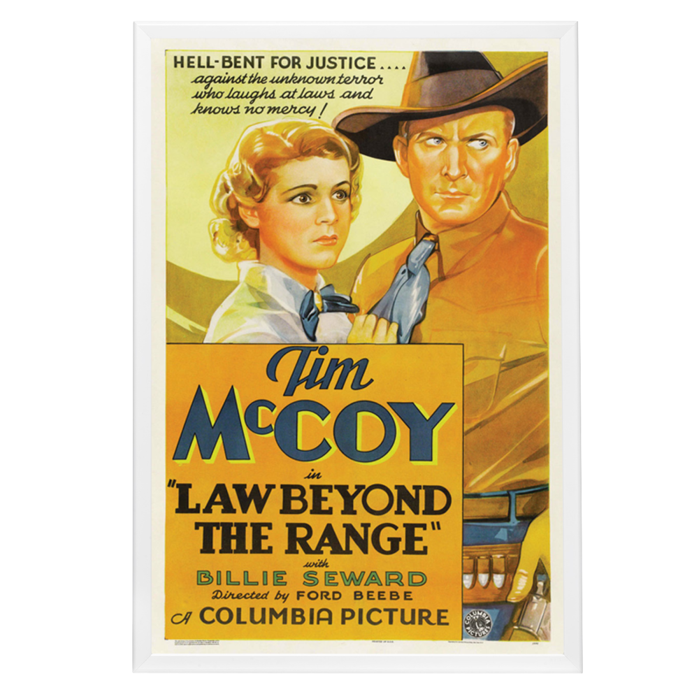 "Law Beyond The Range" (1935) Framed Movie Poster